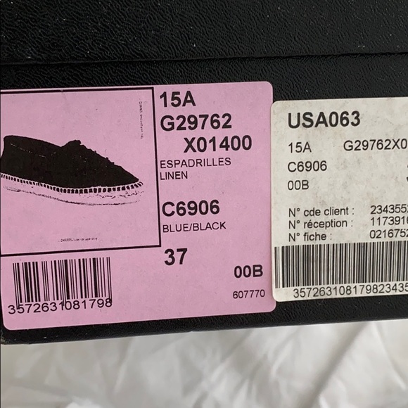 Chanel denim espadrilles size 7 - Picture 2 of 6